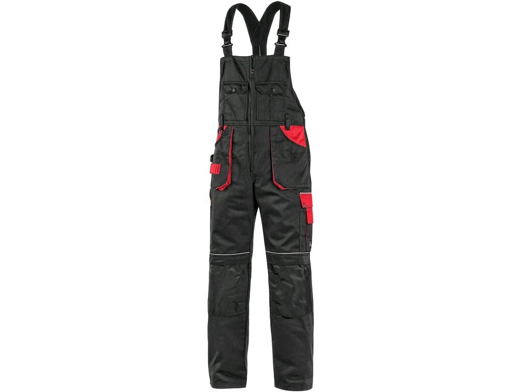 Záhradkárske nohavice CXS ORION KRYŠTOF, pánske, čierno-červené